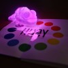 Huey the Color Copying Chameleon Lamp identifies any color that it's placed on, then glows...